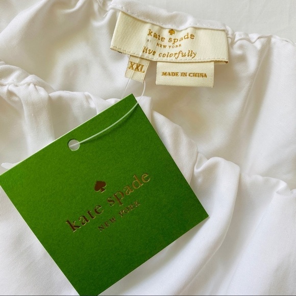 KATE SPADE Poplin One Shoulder Top White Size XXL NEW - Picture 7 of 10